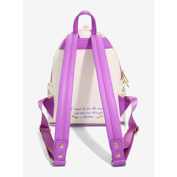 Loungefly DISNEY Tangled Tower Scene Rapunzel Princess Mini Backpack